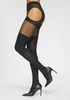 LASCANA Ouvert Strumpfhose schwarz Größe 40/42 Produktbild-Vorschau 4