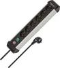 Premium-Alu-Line Steckdosenleiste 6-fach (schwarz/silber, 3 Produktbild-Vorschau 6