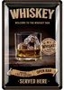 Retro Blechschild Whisky, Bar Schild, Whiskey Schild als Produktbild-Vorschau 1