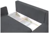 A close-up view of the interior storage compartment of a gray sectional sofa. Produktbild-Vorschau