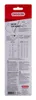 The back of a product package for Oregon chainsaw chains, showing instructions and a compatibility chart. Produktbild-Vorschau