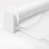 A close-up view of a white roller blind mechanism and fabric. Produktbild-Vorschau
