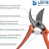 Original LÖWE 14 Standard Bypass Gartenschere nach innen Produktbild-Vorschau 3