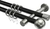 Interdeco Gardinenstange / Vorhangstange Schwarz / Produktbild-Vorschau 1