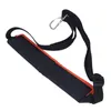 A black and orange shoulder strap with a metal clip, isolated on a white background. Náhled obrázku produktu