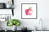 MuchoWow® Gerahmtes Poster Apfel - Rot - Aquarell 40x40 cm Produktbild-Vorschau 4