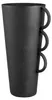 Gilde Vase, konisch, "Cleo", Metall, schwarz, VE 2, L. 17 Produktbild-Vorschau 1