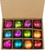 Weihnachtskugeln Happy Xmas | Ø 6 cm | 12 Stück | Glas | Produktbild-Vorschau 8