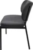 byLIVING Bank JERSEY / Webstoff dunkelgrau / Gestell Metall Produktbild-Vorschau 9