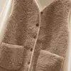 Universalweste Damen Fleecejacke V-Ausschnitt Knopf Produktbild-Vorschau 6