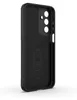 The back of a black phone case is shown against a white background. Produktbild-Vorschau