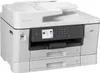 A white Brother MFC-J6940DW A3 Tinten-Multi printer is shown from a front-side angle against a white background. Voir les images du produit