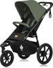 A studio shot of a green and black jogging stroller. Náhled obrázku produktu