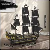 Mould King Schwarzes Piratenschiff Modellbaukasten 13199 Produktbild-Vorschau 14