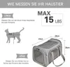 Transporttasche für Katze Hund, Faltbare Tragebox für Produktbild-Vorschau 4