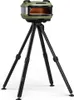 A green and silver pizza oven mounted on a black tripod. Produktbild-Vorschau