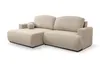Ecksofa LANDRO Bouclé Beige mit Schlaffunktion Bettkasten Produktbild-Vorschau 5