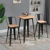 Table haute 110x60x60cm table de bistrot table de jardin Voir les images du produit 2