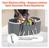 VEVOR, bañera portátil para perros, elevable y plegable, Vista previa de la imagen del producto 3