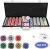 Jayseuw 500 pokerových žetonů pokerový kufřík pokerová sada Náhled obrázku produktu 8