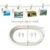 10FT Gardinendraht mit 4 Haken DIY Gardinenstange Bild Produktbild-Vorschau 6