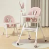 Chaise haute 4 en 1 - Chaise haute pour enfant rose - Voir les images du produit 4