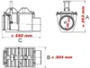Capricorn Rückstauverschluss DN 200 waagerecht Produktbild-Vorschau 4