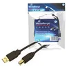 MediaRange USB Anschlusskabel A -> B St/St 1.80m sw Produktbild-Vorschau 2