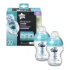 A product shot of two Tommee Tippee anti-colic baby bottles next to their packaging. Anteprima dell’immagine prodotto