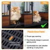 WISFOR Katzenkäfig rollbar, Katzengehege mit Bodenschale, Produktbild-Vorschau 10