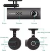 Diagram showing the different parts of a dash cam. Voir les images du produit