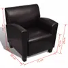 vidaXL Fauteuil marron foncé similicuir Voir les images du produit 12