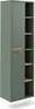 A tall, narrow cabinet with two doors and open shelves on the right side, shown against a white background. Náhled obrázku produktu