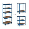 Relaxdays Schwerlastregal, HBT 180x70x45 cm, 500 kg, Stahl Produktbild-Vorschau 6