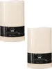 LED Kerze 12x20cm mit Timer Outdoor Kunststoff Creme / Produktbild-Vorschau 6