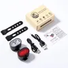 Fietslampenset LED, USB-oplaadbaar, voor- en achterlicht, Productafbeelding-voorbeeld 4
