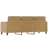 vidaXL 3-Sitzer-Sofa Braun 180 cm Samt Produktbild-Vorschau 5