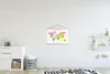 MuchoWow® Textilposter Weltkarte - Farbe - Bunt 60x40 cm Produktbild-Vorschau 2