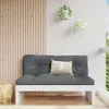 Garten-Mittelsofa Weiß 120x80 cm Massivholz Kiefer Produktbild-Vorschau 2