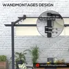 Outsunny Pavillon ca. 3 x 3 m Pergola Winddichte Produktbild-Vorschau 4