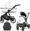 Kunert Arizo 3in1 Poussette éco-cuir blanche avec châssis Voir les images du produit 2