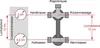 Diagram showing dimensions and connections for a shower valve. Produktbild-Vorschau