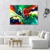 Leinwandbild flüssige abstraktion 90x60 cm Feeby farbe Produktbild-Vorschau 2