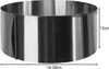 A stainless steel adjustable cake ring with size indicators. Podgląd zdjęcia produktu