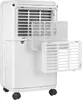 A white dehumidifier with its filters partially removed. Voir les images du produit