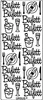 Kreativsticker 10x23cm Motiv 96 VE=5 Stück gold Produktbild-Vorschau 1
