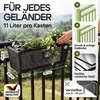 CASARIA® Blumenkasten 4er Set 11 Liter Montagehalterung Produktbild-Vorschau 3