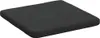 A single black seat cushion is shown from a slightly elevated angle against a white background. Podgląd zdjęcia produktu