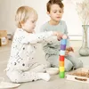 Montessori Holzspielzeug "Regenbogen: Bälle in Tassen" 3 cm Produktbild-Vorschau 9