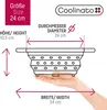 Coolinato setaccio pieghevole in platino e silicone 24 cm Anteprima dell’immagine prodotto 6